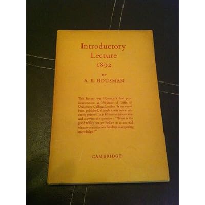 Introductory Lecture
