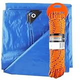 Kit Lona 2x2m Impermeável Com Corda 10 Metros