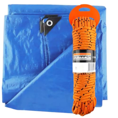 Kit Lona 2x2m Impermeável Com Corda 10 Metros