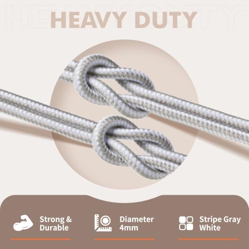 Image of Stepace 2 Pairs Round Heavy Duty Boot Laces for Hiking and Work Boots