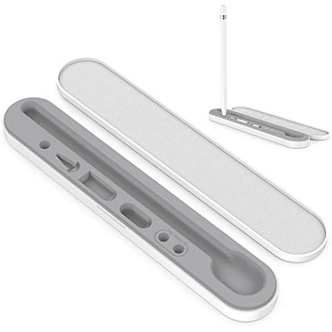AHASTYLE Portable iPencil Holder Carrying Case for Apple Pencil 2nd Generation Accessories Hard-Shell Storage Box Compatible with Apple Pencil 1st/2nd Gen (White) Cover