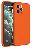 Topme Funda para iPhone 12 Pro MAX (6.7" Inches) Carcasa Caja Case Estuche, Funda Protectora de Piel de Silicona TPU - Naranja