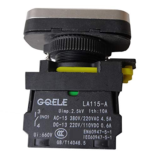 La115-A5-11Rd1 Waterproof 1No Lb 1Nc 220V M22 Momentary Illuminated Flush Button Pushbutton Switch For Pump Control Cabinet Machinery #TOP4