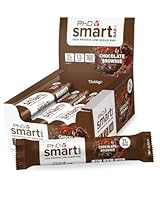 PhD Nutrition Smart Protein Bar Low Calorie, Nutritional Protein Bars/Protein Snacks, High Protein Low Sugar, Chocolate Brownie Flavour, 20g of Protein, 64g Bar (12 Pack)