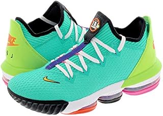 Nike Men's Lebron 16 Low Basketball Shoes (10.5, Hyper Jade/Total Orange/Electric Green)