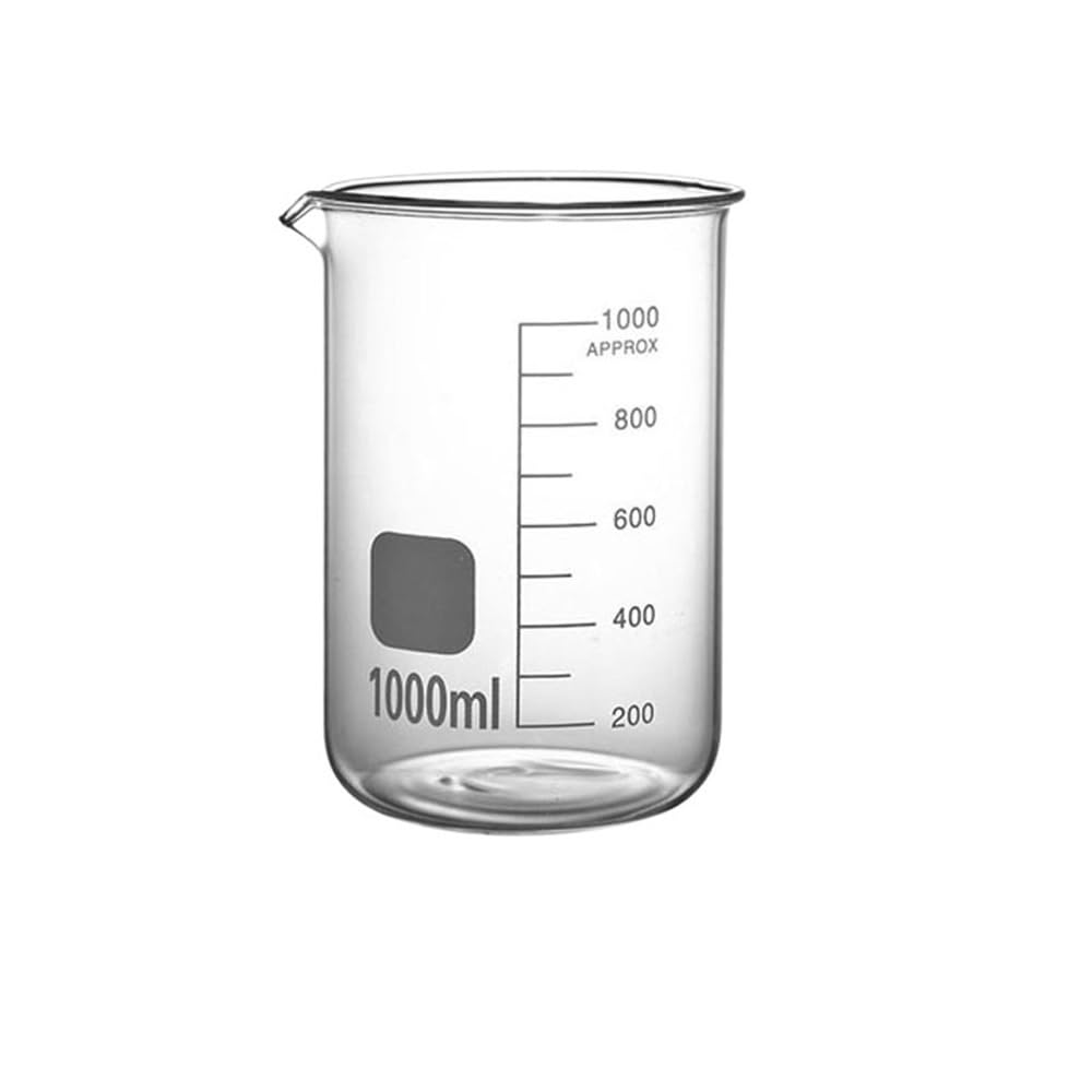 Zlewka szklana 500 ml 1000 miarka ze szkła borokrzemowego z uchwytem do kuchni laboratoryjnej(1000ml no handle)
