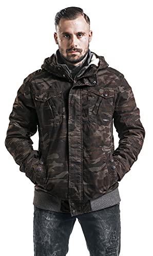 Brandit Parkmont Jacket Männer Winterjacke camouflage L 100% Baumwolle Basics