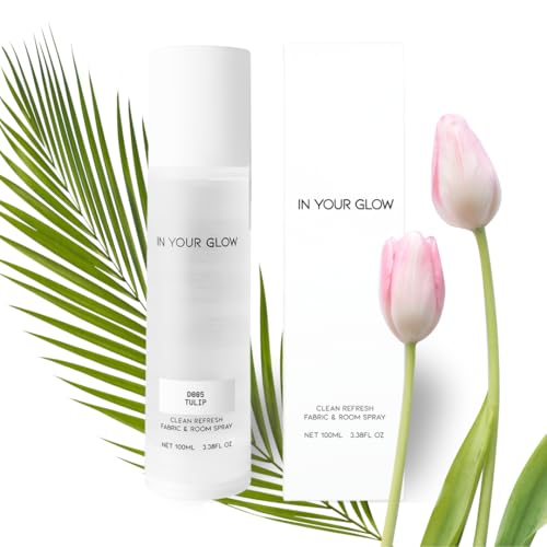 Image of In Your Glow D005 TULIP - Long-Lasting Clean Fabric & Room Mist Spray 100ml | Unisex Luxury Fragrance Spray & Odor Eliminator
