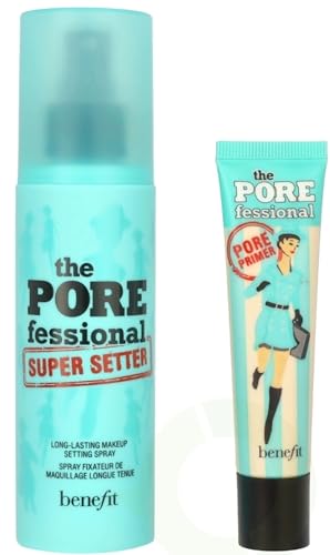 Benefit Prime & Set Pore Pack 2 Pcs Set (0.74 Ounce Pore Primer + 4.0 Ounce Setting Spray)