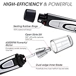 Ear and Nose Hair Trimmer Clipper - 2024 Professional Painless Eyebrow & Facial Hair Trimmer for Men Women, Battery-Operated Trimmer with IPX7 Waterproof, Dual Edge Blades for Easy Cleansing Black - Image 4