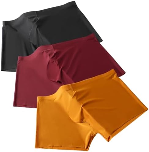 Men's Pouch Trunks Ice Silk Enhance Underwear Briefs Low-Rise Ultra-Thin Bulge Pouch Sport Underpants