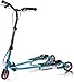 XBSLJ Monopattino, Monopattini per Bambini Swing Scooter Speeder Alato 3 Ruote Pieghevole con Freno a Mano Impugnatura Regolabile Antiscivolo per Ragazzi/Ragazze/Bambini-Blu