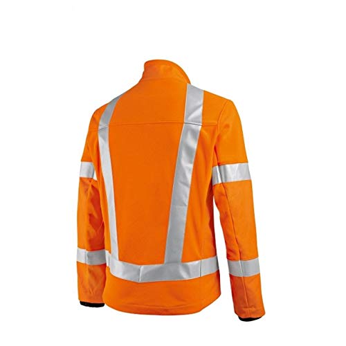 BP 2015-845-85-64/66n Funktionelle Arbeitsjacke für Männer, Gepolsterter Stehkragen mit Frontreißverschluss, 270,00 g/m² Stoffmischung, Warnorange, 64/66n – Bild 3