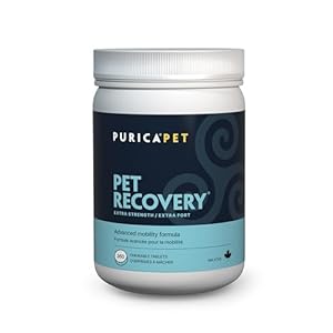 PURICA Pet Recovery Extra Strength, 360 Chewable Tablets – Advanced Hip & Joint Supplement for Dogs & Cats with Glucosamine HCl, MSM, L-Lysine, Boswellia & Vitamin E – Supports Mobility & Senior Pets