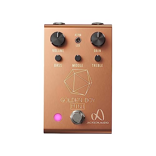 Jackson Audio Golden Boy Mini Rose Gold LTD – Pédale Overdrive - Les Beatles, Paul McCartney, John Lennon, RIngo Starr, George Harrison Jackson Audio Golden Boy Mini Rose Gold LTD - Pédale Overdrive