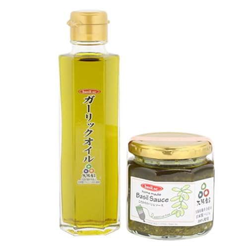 ガーリックオイルとバジルソースのセット_[No.142]/ 調味料 自家製 ジェノベーゼ 大阪府