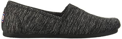 Bobs From Skechers Women's Plush-33910 Flat, Black Heather, 7 M Us #TOP5