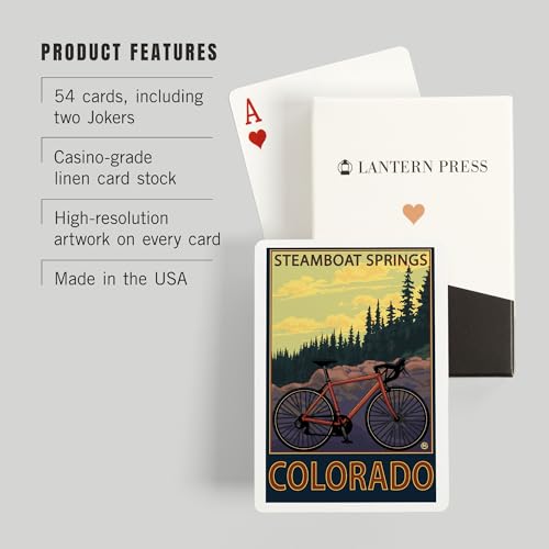 Lantern Press Baraja Póker 52 Cartas Steamboat Springs miniatura 3