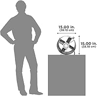 Vista 2 de Cool Attic CX1500 Gable Mount Power Attic Ventilator with 2.6-Amp 60-Hz Motor and 14-Inch Blade