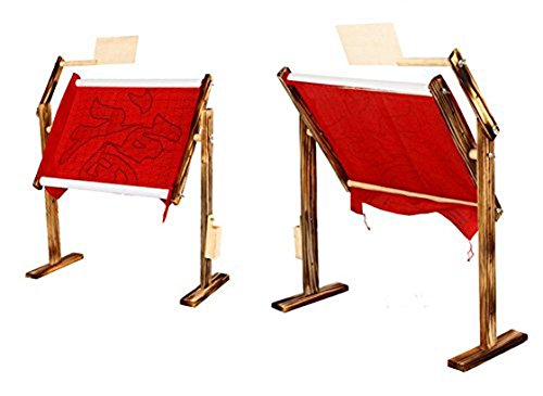 Mkki Solid Wood Cross Stitch Rack Adjustable Wooden Stand Desktop Cross Stitch Embroidery Frame Cross Stitch Tool Kit 30 * 40 * 47Cm #TOP5