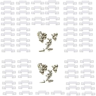 WATAWATA 80 LED Holder Clips LED Strip Light Mounting Brackets Silicone LED Fixing Clips for LED Light Strips Fixing Holder for LED Light with 160 Screws Included (80)