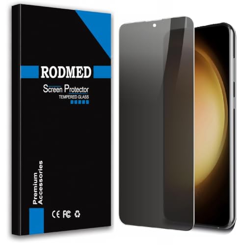 Image of 100% Fingerprint Unlock Support Privacy Tempered Glass for Samsung Galaxy S22, S23 5G Anti-Spy, Anti-Glare Screen Protector, Full Coverage, 9H Hardness With Installation Kit
