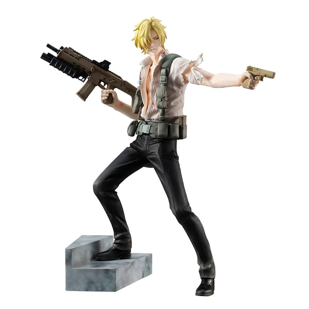 [新品未使用]ash Lynxフィギュアbanana fish＋ ブランケット Megahouse - Banana Fish - Gem Series - Ash Lynx 5Th