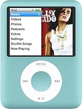 Music Player Compatible with MP4/MP3 - Apple iPod Nano 3rd Generation (4GB / 8GB) (Blue, 8GB) (Renewed)