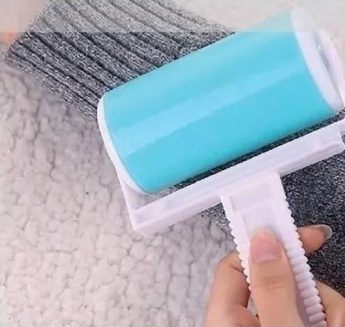 Rolo Tira Pelos Lã fiapos, Adesivo, Lavável, Removedor de pelos em Roupas Pet Cachorro Gato Pena - L