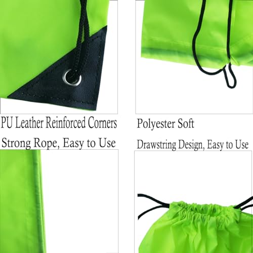 Topspeeder 10 Colors Drawstring Backpack Bags Sack Pack Cinch Tote Sport Storage Polyester Bag for Gym Traveling