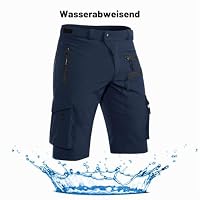 Hiauspor Kurze Hosen Herren: 5 Taschen Atmungsaktiv Leicht Marineblau 2XL – Ansicht 2