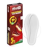 THERMOPAD Sohlenwärmer - DAS ORIGINAL: 5, 10 oder 30 Paar Wärmepads (erhältlich in 5 Größen) - Einlegesohle für 9 Stunden Wärme I Fußwärmer Pads I Extra warme Wärmesohle S für Schuhe & Skischuhe