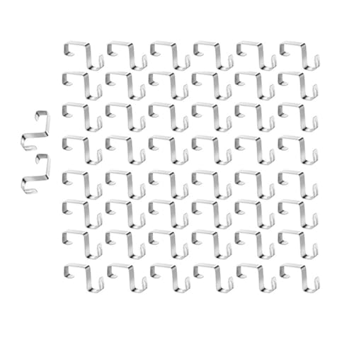 COOLHOOD 50pcs Sturdy Aluminium Gutter Hook Designs for Easy Installation of Outdoor Light and Holiday Decorations Daily Use