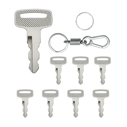 Hather Replacement Golf Cart Ignition Keys for Yamaha (8 Pack + Keychain + Key Ring) Fits G14 G16 G19 G22 G29/Drive Gas & Electric Not for 2010+ PTVs