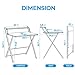 GreenForest Folding Desk No Assembly Required Large Size, 2-Tier Foldable Computer Desk with Shelf for Home Office, Space Saving Portable Laptop Study Foldable Table for Bedroom, Espresso