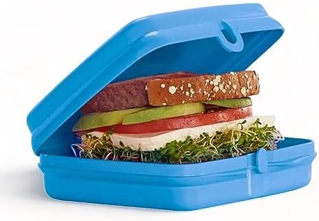Tupperware Sandwich Keeper Set of 2 in Blue image 5