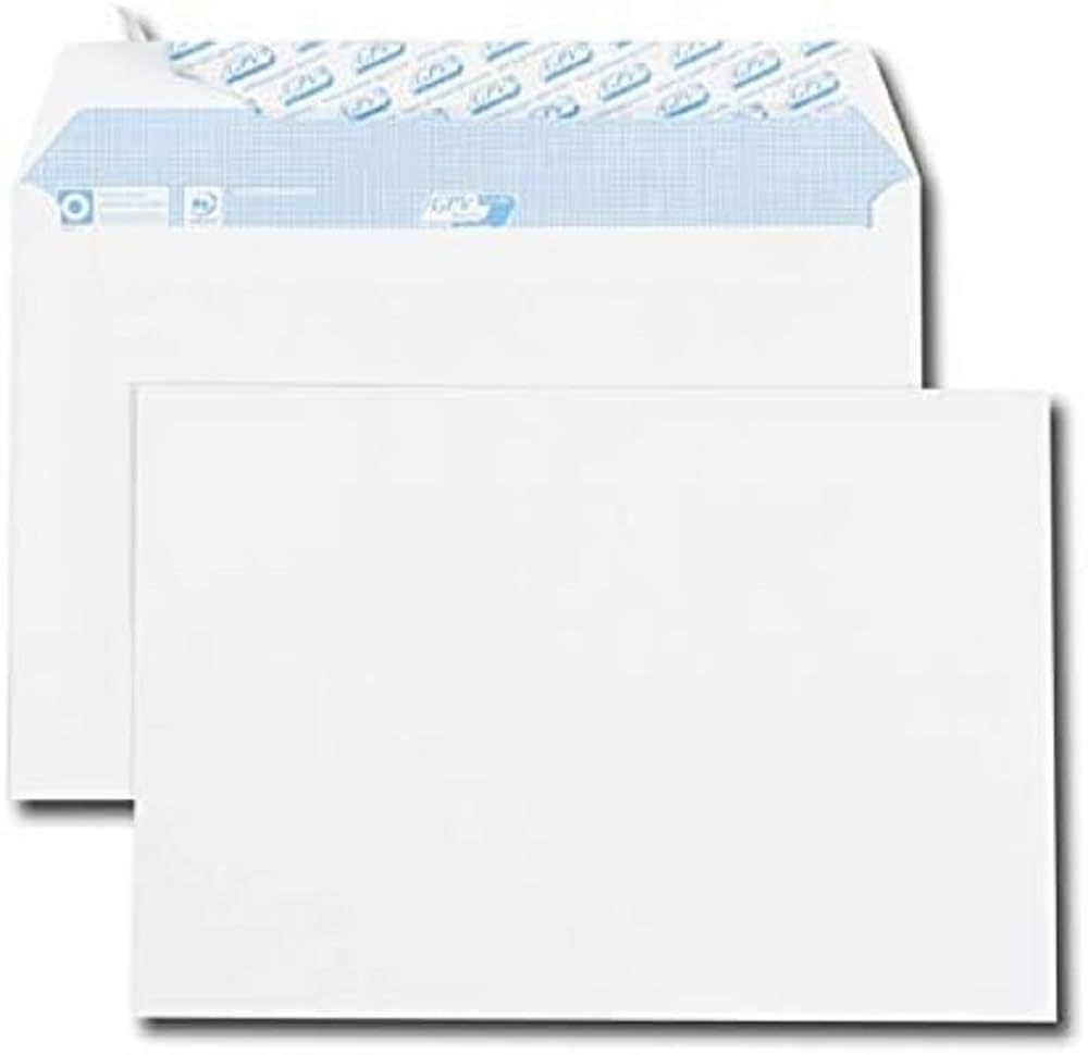 GPV 1876 Self-Adhesive Envelopes Box of 500 162 x 229 mm White