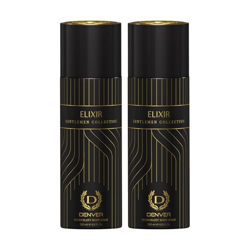 Image of Denver Gentlemen Collection Elixir Deodorant - 200 ML Each, Pack of 2