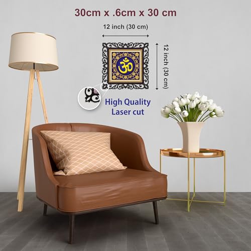 Image of Casa Rica om painting photo frame wall hanging home decoration for wall, living /bed room, lobby(12inch x12inch) (DAS 031) mdf laser cut