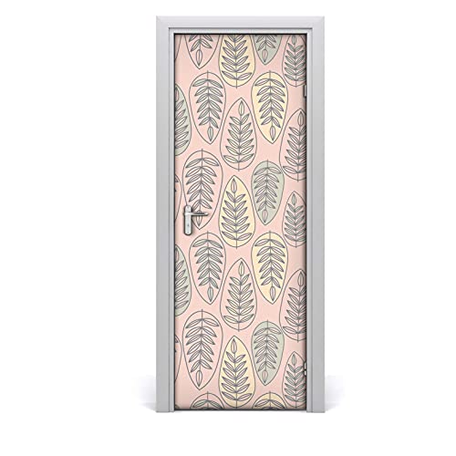 Magic-Stick feuilles stripées délicates décoration de porte luxe - 2