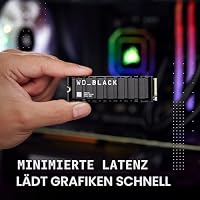 WD_BLACK SN850X NVMe SSD mit Heatsink 4 TB interne SSD (Gaming Speicher, PCIe Gen4-Technologie, Lesen 7.300 MB/s, Schreiben 6.600 MB/s) Schwarz – Ansicht 7
