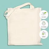 Generisch Personalisierte Baumwolltasche mit Namen & Initialen | 200 g/m² | OEKO-TEX® zertifiziert Einkaufstasche, Jutebeutel, Stofftasche
