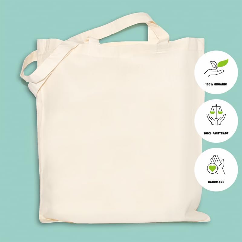 Generisch Personalisierte Baumwolltasche mit Namen & Initialen | 200 g/m² | OEKO-TEX® zertifiziert Einkaufstasche, Jutebeutel, Stofftasche