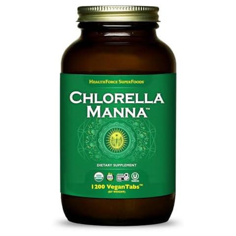 HealthForce SuperFoods Chlorella Manna - Tablets - 1200 Vegan Tablets Cover