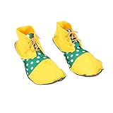 BinaryABC Halloween Costume Clown Shoes,Clown Costume Accessories(Yellow Green)