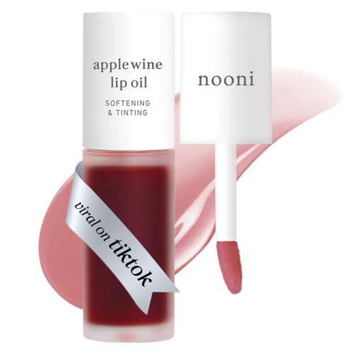 【NOONI/ヌニ】リップオイルアップルワイン｜ リップオイル｜色持ち｜血色｜保湿｜角質ケア｜なめらか｜しっとり｜防水｜韓国コスメ｜ナチュラル｜デイリーリップケア｜8色｜3.7mlの商品画像（Amazon）