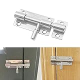 🔒 Estos pernos deslizantes son adecuados para todo tipo de puertas, tales como baños, armarios, dormitorios y puertas de cobertizo, etc. Fácil de instalar y usar.