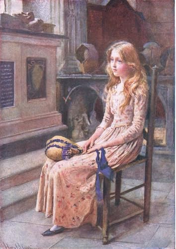 Portrait art reproduction toile La petite Nell Harold Copping affiche décoration murale 60x90
