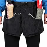 suweisua Hundetrainer-Weste für Männer und Frauen mit großen und tiefen Taschen, Haustierhandler Taille Leckerli-Tasche Schürze Design der Funktionalität zum Halten von Hundespielzeug
