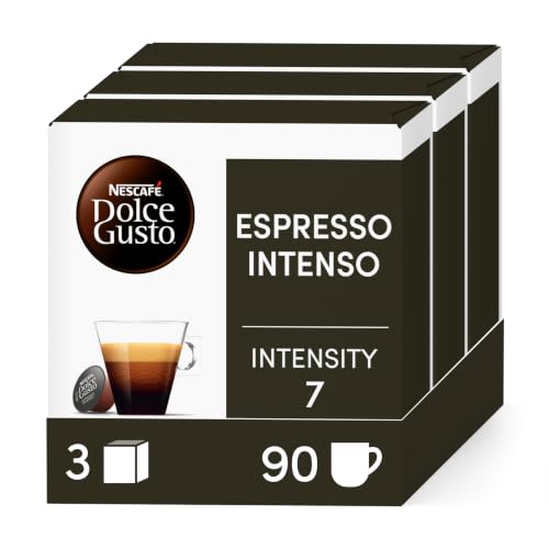 Nescafé Dolce Gusto Espresso Intenso - Café - 90 Capsules (Pack de 3 boîtes XL x 30)